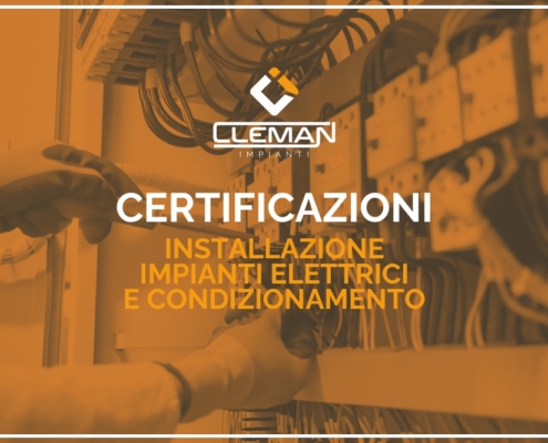 Certificazione impianti elettrici e di condizionamento